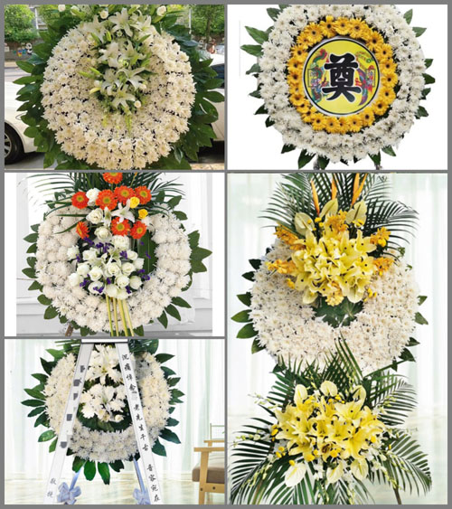 广东梅州市五华县龙村镇翻新村花圈速递