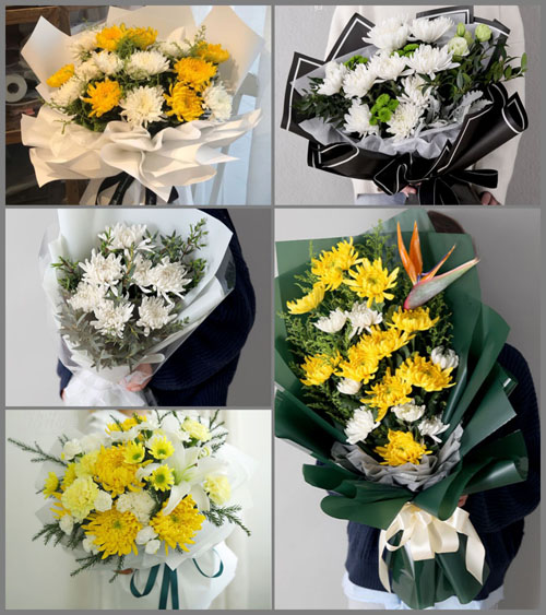 广东梅州市五华县龙村镇翻新村白事花束代送